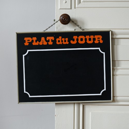 Ancien panneau ardoise - , plat