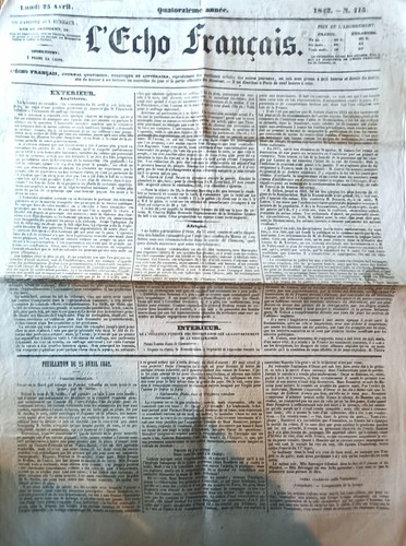 Vieux journal l echo - vieux,