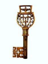 Porte-clés en bronze patiné