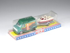 NOREV - Die-Cast Metal - Van Américain camping car et remorque - En boite