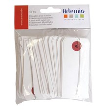 Etiquettes - Blanches - 9x4cm
