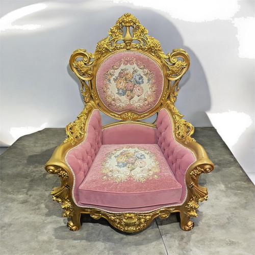 Canapé fauteuil rose - un, un