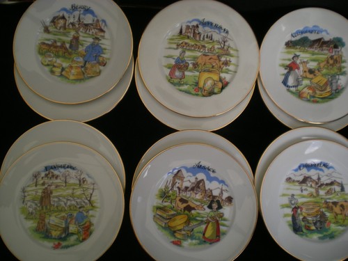 Assiettes desserts fromages - assiettes,