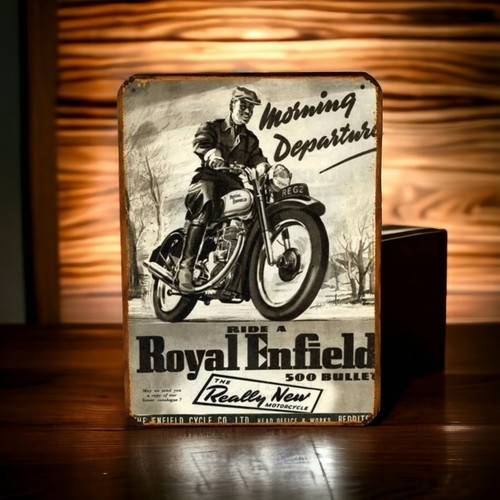 Plaque métal royal enfield - plaque,