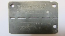 Plaque de Stalag, prisonnier 1940/1945.