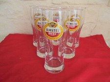 6 Verres de bière Amstel bière en boite