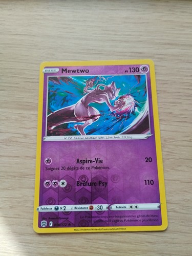 Carte pokémon reverse mewtwo - pokémon,
