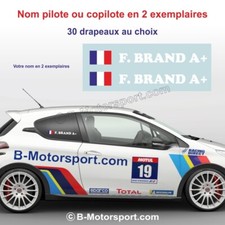 Autocollant nom pilote ou