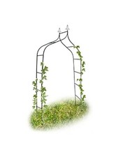 Arche à rosiers Romantique courbée avec Pointe métal 24 m Vert