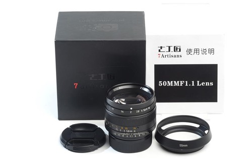 7artisans 50mm noir pour - 1.1/50mm,