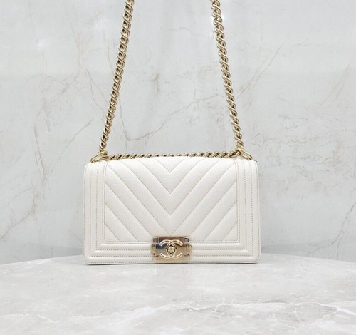 Chanel sac boy medium - medium, chevron