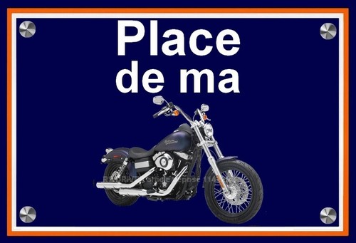 Plaque place ma harley - plaque, de