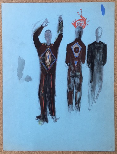 Gouache originale tristan - gouache,