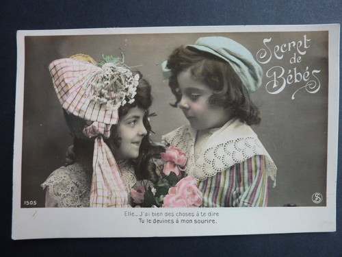Fantaisies enfant old postcard - enfant,