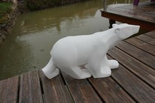 POM21 GRAND OURS BLANC POMPON