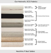 100% Coton 50x50cm Fat Square, TOILE, MÉLANGE CALICO & COTON LIN, JUTE DE HESSIE