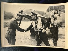 GERMAN Photo WW2 WWII ARCHIVE : Pilotes MESSERSCHMITT Bf-109