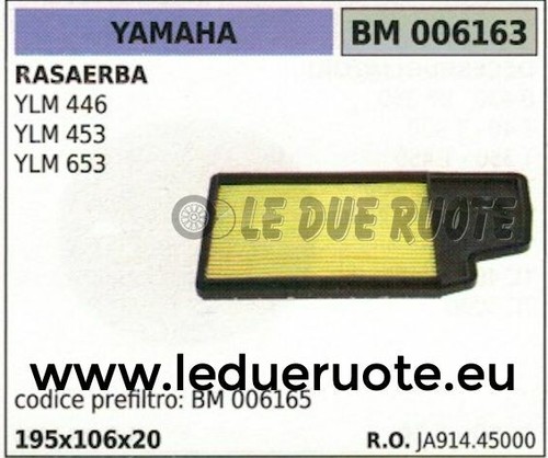 Ja91445000 filtre air pour - ja91445000, À