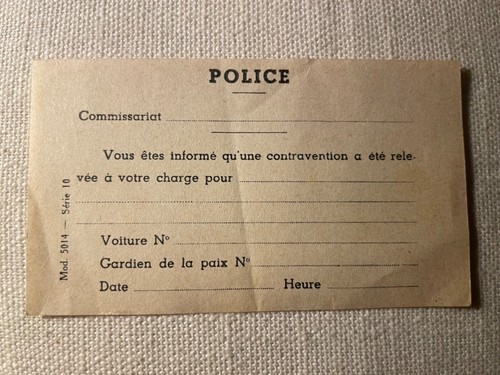 Ancien papier police - papier,