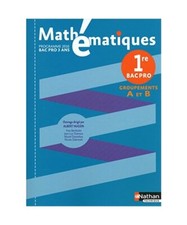Mathématiques 1re pro - mathématiques,