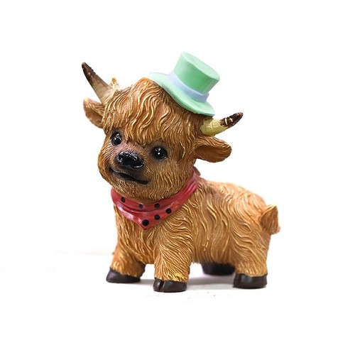 Statue vache écossaise - , en