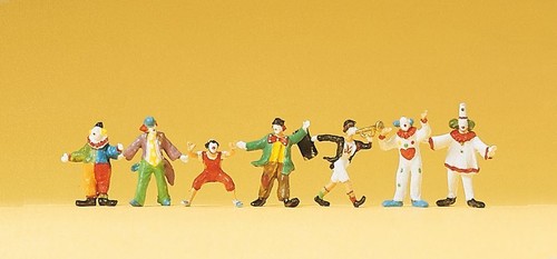 Figurines clowns cirque - de, lot