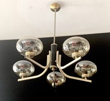 Lustre Vintage Style Gaetano Sciolari 5l Chromé Vintage 70’