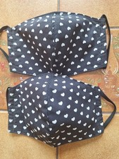 LOT DE 2  MASQUES EN TISSU 100% COTON REUTILISABLE