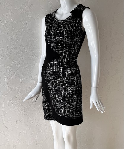 Robe noire blanche jus - &,