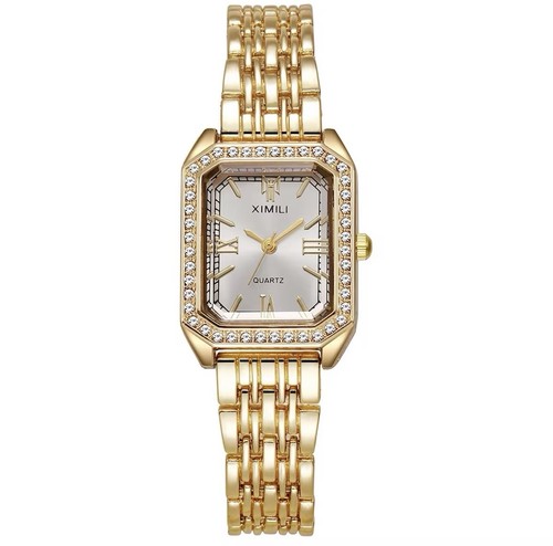 Montre quartz luxe acier - montre, à