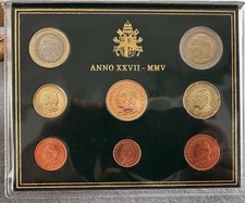 Coffret BU 8 pièces  Vatican 2005 de 1 cnt à 2 euros Jean Paul II Neuf