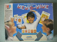 BOITE JEU SOCIETE  EDUCATIF MB : MEMO MIME – COMIQUE MIME MEMOIRE PANTOMIME