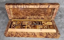 Jeux Dominos & boîte en bois &Nacre 