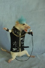 taxidermie rat punk rock star