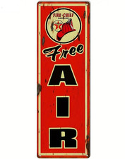 Plaque Murale Métal "Free AIR" Art Déco Vintage idée cadeau magasin garage