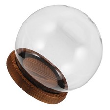  Cloche en verre avec socle 