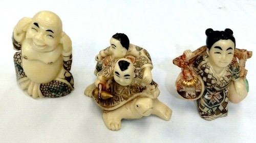 Epoxy resin netsuke figurine - resin,