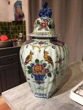 Grande potiche pot couvert en