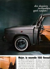 AD PUBLICITE AUTOMOBILES CARS RENAULT MAJOR 1100