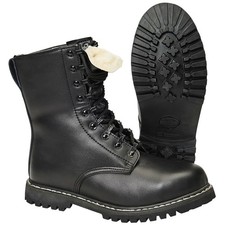 Brandit Bottes de Combat avec Doublure 39-47 Capuchon D'Acier Bw Para Gothique