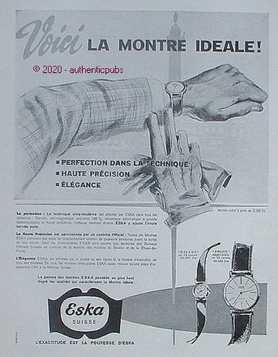 Publicite eska montre - eska,