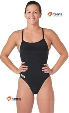 ARENA Maillot De Bain Une Pièce Femme Solide Maxlife Challenge Dos Noir