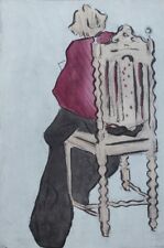 Jacques VILLON : La chaise Henri II, GRAVURE, 1959