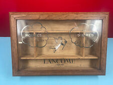 Rare meuble de métier boîte bois vitrine Lancôme ,déco vintage 32 x 21 x 6 cm