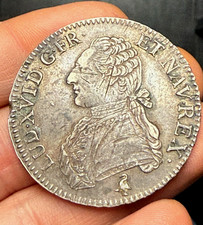 Louis XVI , écu argent aux
