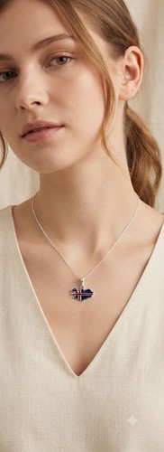 Iceland country map flag - country,