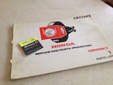 Honda CB550K3 A CB550 four K3 CB 550 parts list liste catalogue pièce détachée
