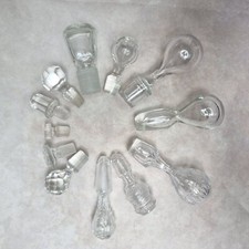 Collection de Bouchons en Verre pour Carafes et Bouteilles – 12 Modèles au Choix