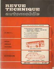 REVUE TECHNIQUE AUTOMOBILE 278