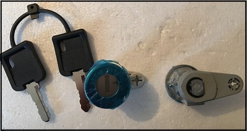 Barillet porte renault clio - porte,